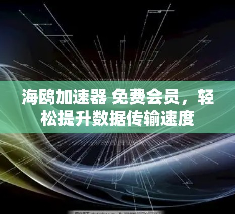 海鸥加速器 免费会员,轻松提升数据传输速度 海鸥加速器 免费会员,轻松提升数据传输速度