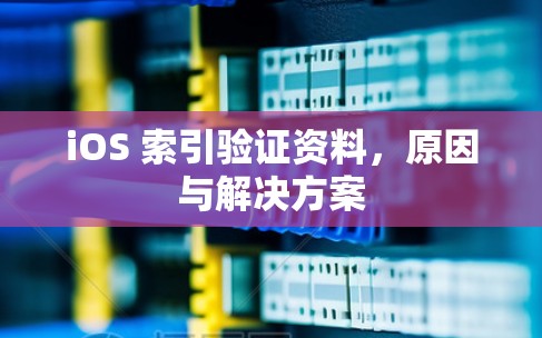 iOS 索引验证资料，原因与解决方案